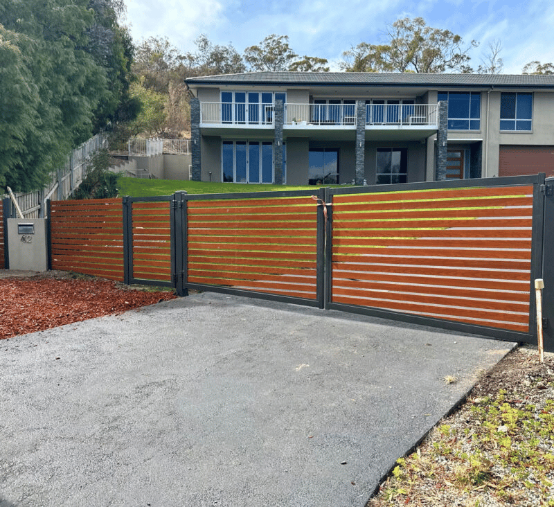 Swing Gate Installation – Hobart Fencing and Gates Swing Gate Installation - Hobart Fencing and Gates
