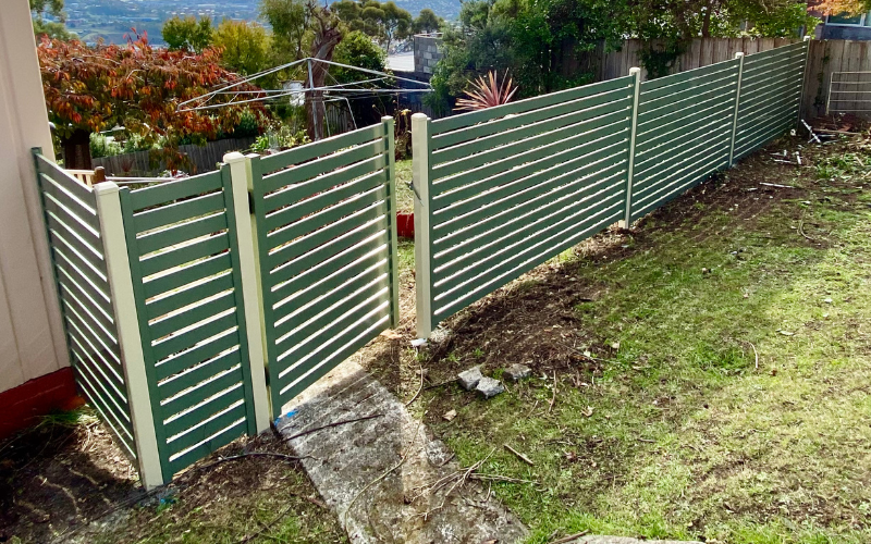 Aluminium Slat Gate installed by Hobart Fencing and Gates, Hobart TAS, Best Fencing Contractor 8
